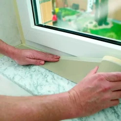 Afdækningstape med crepepapir, 25 meter