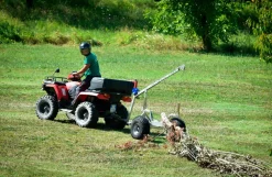 ATV tømmervogn med kran