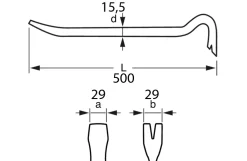 Bahco koben, 50 cm