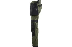 Blåkläder håndværkerbukser, olivengrøn-sort - 4XL