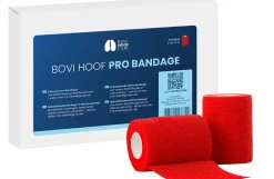 Bovi klovbandage, 12 ruller. 6 meter - rød