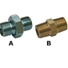 Brystnippel, 1/4" x 1/4", stål