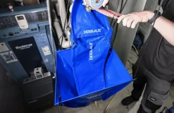 Der Blaue glidestykke med magneter