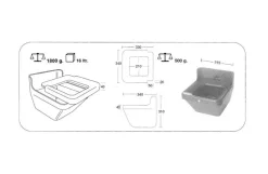 Fodertrug, 16 liter