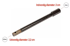 Forlænger til pælebor, 50 cm