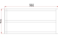 Frontpanel med to-delt midterlåge