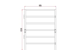 Frontpanel med to-delt midterlåge