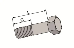 Fræserbolt, 1/2" UNF x 38