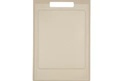 Funktionelt skærebræt i beige plast – 44,5 x 30,5 cm