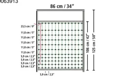 Hegnsåbning/-dør, højde 105 cm