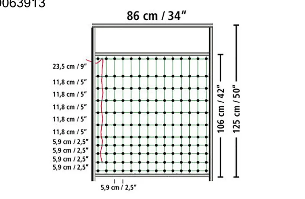 Hegnsåbning/-dør, højde 105 cm