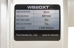 Honda vandpumpe WB20XT, 2