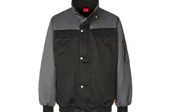 Kansas pilotjakke, model Icon, sort - grå, 4XL