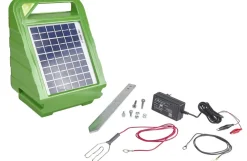 Kerbl Titan batterihegn med solcellepanel S400, 12V