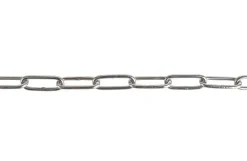 Langkæde, rustfri. 3 mm