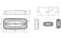 LED-bagpositionslygte, 8 LED