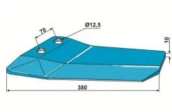 Lemken Smaragd vinge, venstre