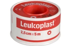 Leukoplast åndbart plaster 2,5 cm x 5 m