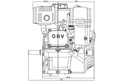 Loncin benzinmotor G210FADA 7HK 212cc