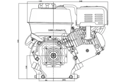 Loncin benzinmotor G210FA 7HK 212cc