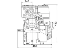 Loncin benzinmotor G420FDA 15HK 407cc