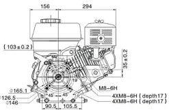 Loncin benzinmotor G420FDI 15 HK 407cc