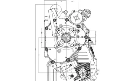 Loncin benzinmotor LC196FD 20HK 622cc
