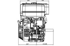 Loncin benzinmotor LC196FD 20HK 622cc