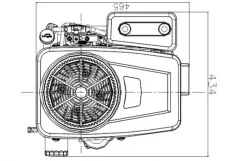 Loncin benzinmotor LC1P91F 16HK 546cc