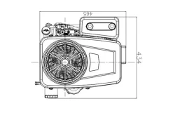 Loncin benzinmotor LC1P96F 20HK 608cc