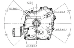Loncin benzinmotor LC1P96F 20HK 608cc