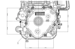 Loncin benzinmotor 1P85FA-U 13,5HK 352cc