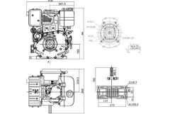 Loncin dieselmotor D440FDA 10HK 441cc