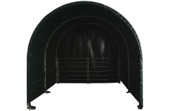 Læskur, 4x4x3,15 m, med lukkede sider
