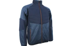Lyngsøe strikjakke med softshell blå str 4XL