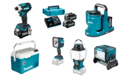 Makita 40V slagskruetrækkersæt, inkl. batterier og ekstra varer