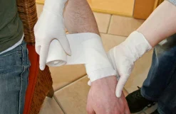Malkehandsker, latex, str M
