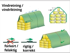 Polytex hø-/halm cover, 9,8 x 12,5 m