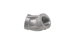 Rustfri bøjning, 45 grader - 1/2"