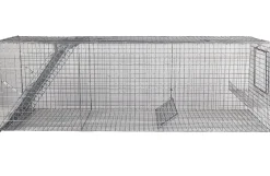 Rævefælde i galv. tråd, 146x44x46 cm