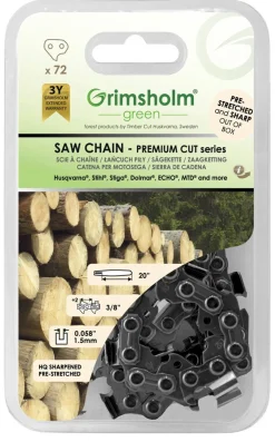 Savkæde Premium Cut 20", 72 drivled, 3/8", 1,5 mm