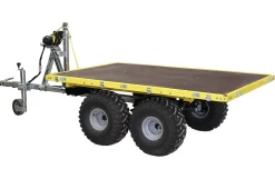 Skovtrailer med lave sider og el-spil