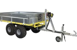 Skovtrailer med lave sider og el-spil