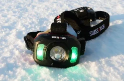 Swiss Tech LED-pandelampesæt, 250 lumen - sort