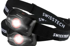 Swiss Tech LED-pandelampesæt, 250 lumen - sort