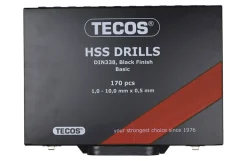 Tecos HSS metalborsæt, 170 stk - prof