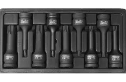 Tecos krafttoppesæt, torx - 1/2"