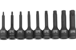 Tecos krafttoppesæt, torx - 1/2"