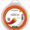 Trimmersnøre, rund, orange, 2,4 mm, 35 m