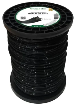 Trimmersnøre, Star, sort, 3,3 mm, 200 m